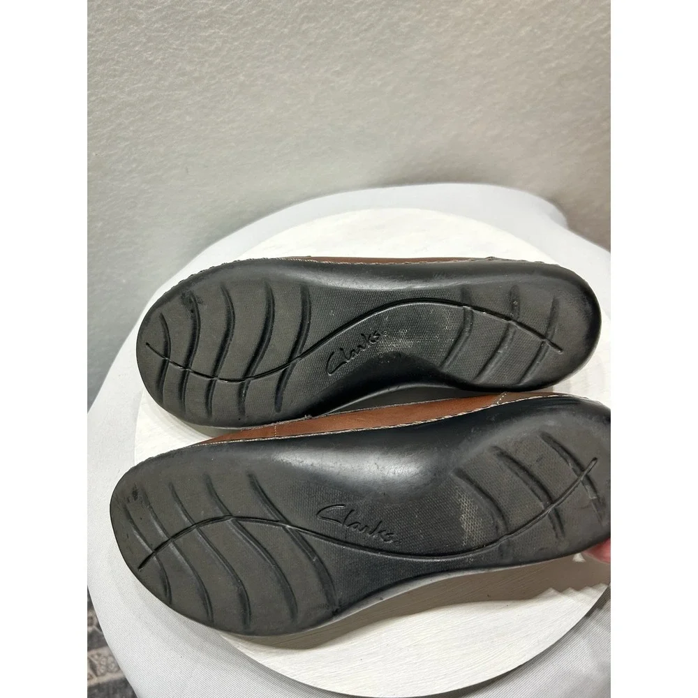 Clarks Ashland Bubble Loafer Womens Size 8 Brown Multi EUC